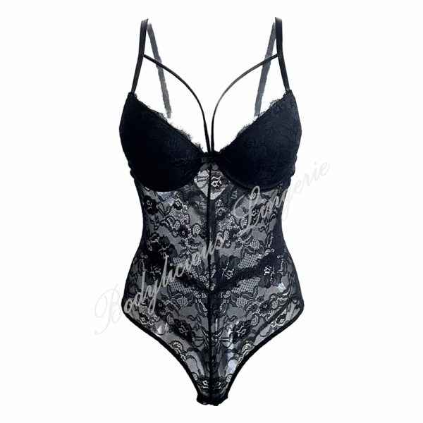 Underwired Harness Lace Bodysuit