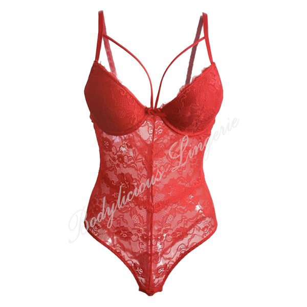 Underwired Harness Lace Bodysuit