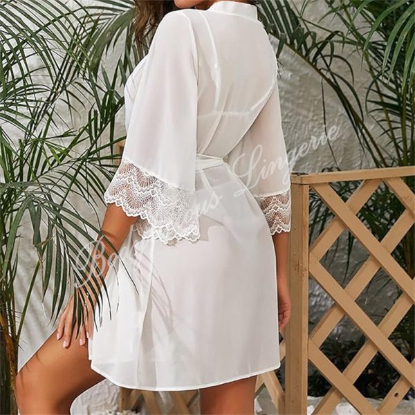Chiffon Gown With Lace