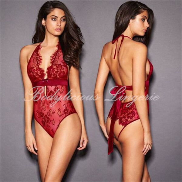 Lace Crotchless Bodysuit