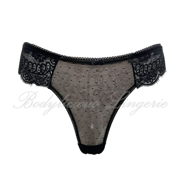 Full Lace Back With Polka Dots Panty