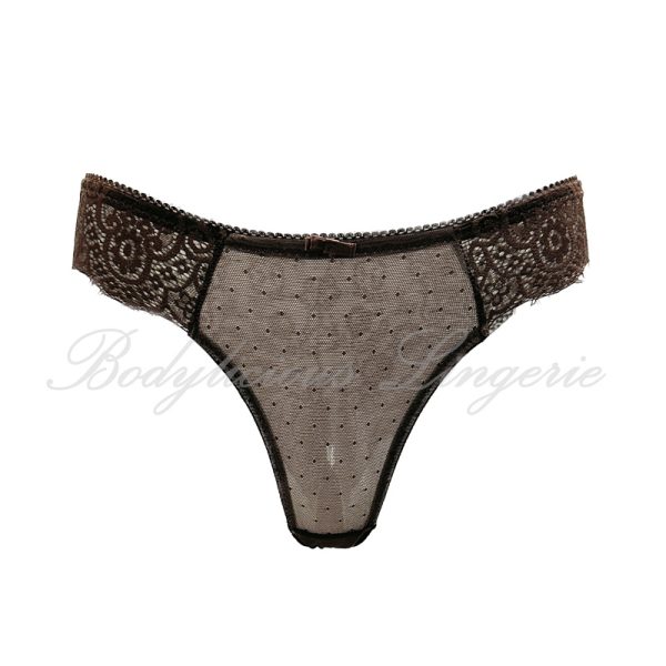 Full Lace Back With Polka Dots Panty