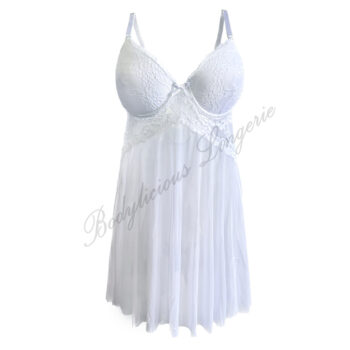 Underwired Lightly Padded Mesh Nighty
