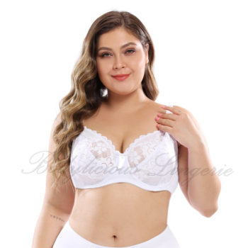 E Cup：Non-Padded Lacy Bra