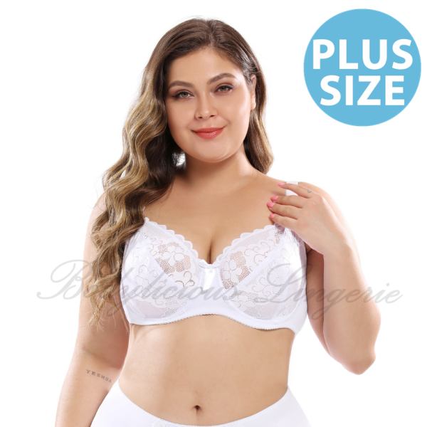 Plus Size Lacy Underwired Bra