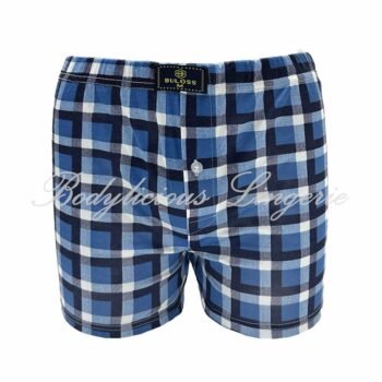 Cotton Grid Pattern Men Boxers