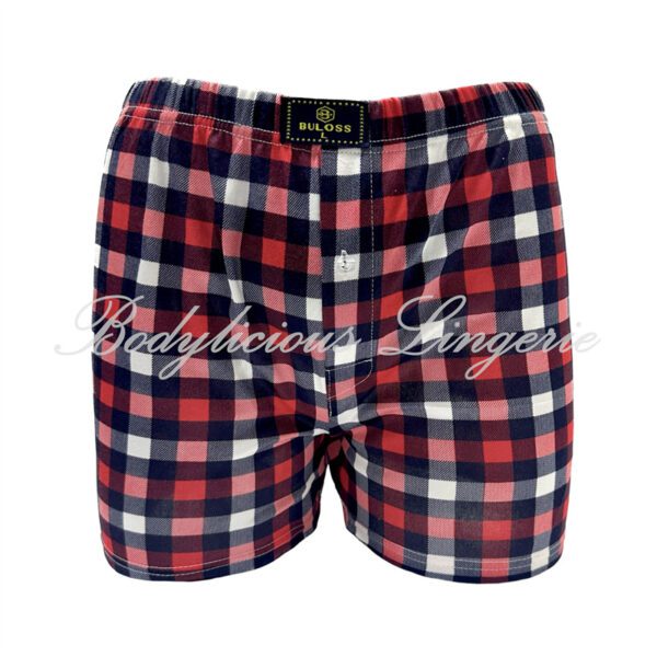 Cotton Grid Pattern Men Boxers