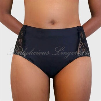 Seamless Full Pantie with Lace Insets