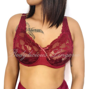 C/D/DD Cup: Non-Padded Lace Bra