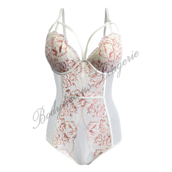 Dual-Tone Cross-Over Padded Bodysuit