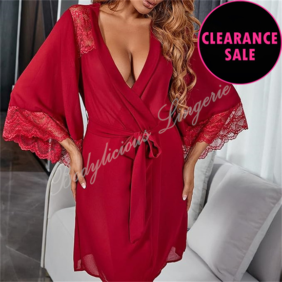 Chiffon Gown With Lace