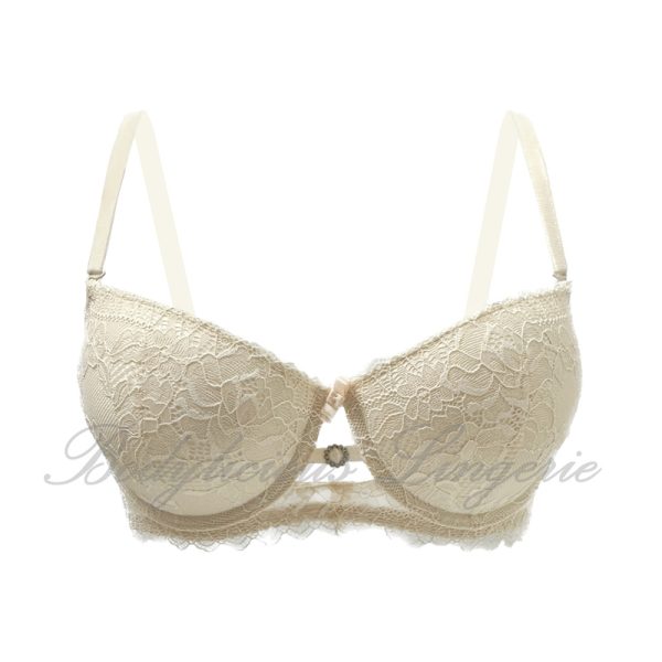 Floral Lace Cut-Out Bra
