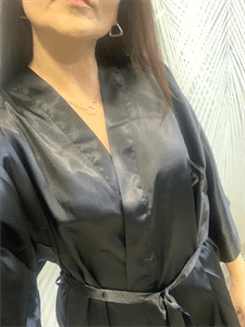 Classic Plain Satin Gown photo review