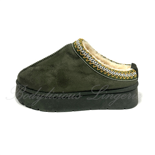 Plush-Lined Slippers