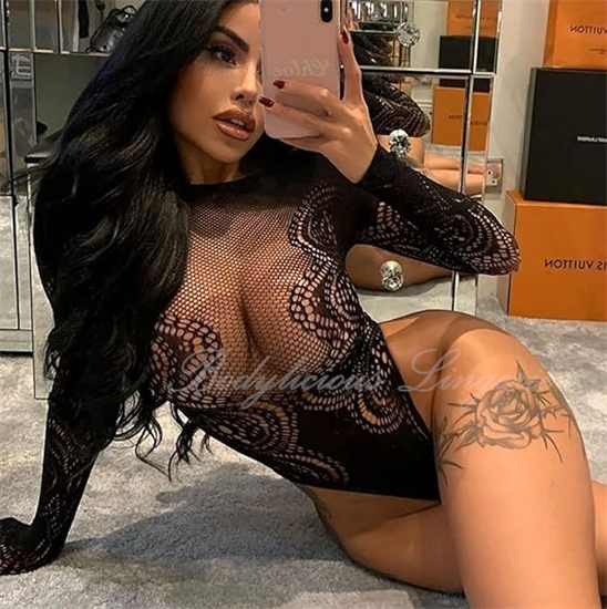 Mesh Teddy With Lace Tirm