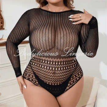 Long Sleeve Fishnet Bodystocking