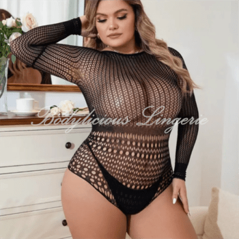 Long Sleeve Fishnet Bodystocking