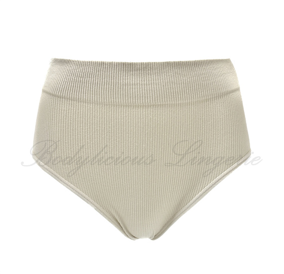 High Waisted Ribbed Briefs