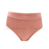 Women's mid - rise modal panties, delicate lace waistband, breathable & stylish.
