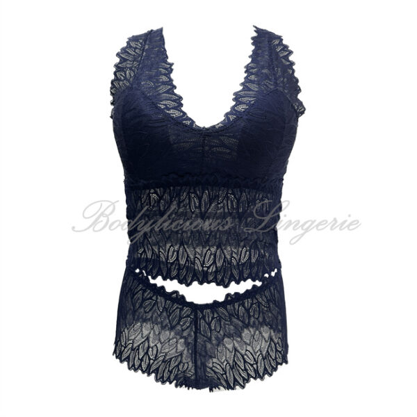Lace Lingerie Top & Short Set
