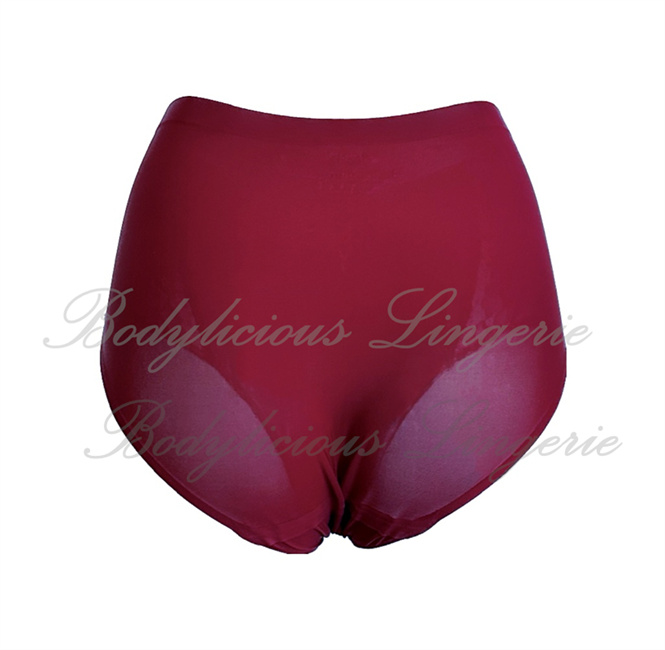 Seamless-Panty-With-Lace-871033P-Maroon-1