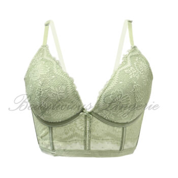 B/C cup: Floral Lace Longline Bra