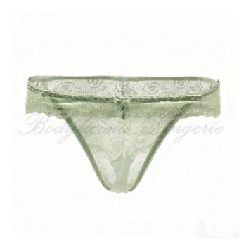 Lace Bikini With Polka-dot Mesh