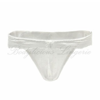 Lace Bikini With Polka-dot Mesh