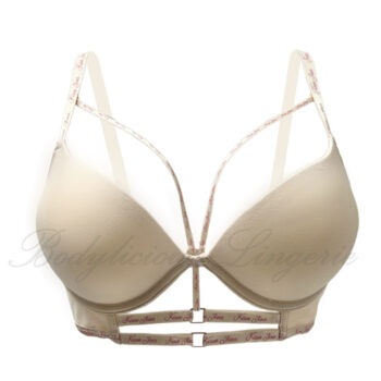 C cup:Cotton Cross-Over Strappy Bra
