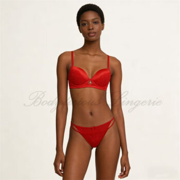 Satin & Sheer Lace Strappy Panty