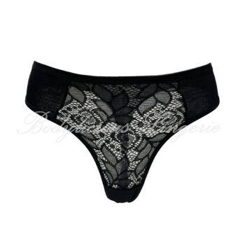 Lace and Cotton Thong