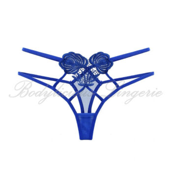 Lace Rose Strappy Thong