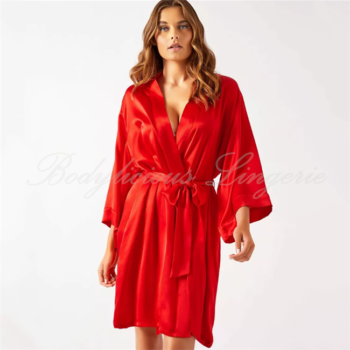 Red Satin Robe