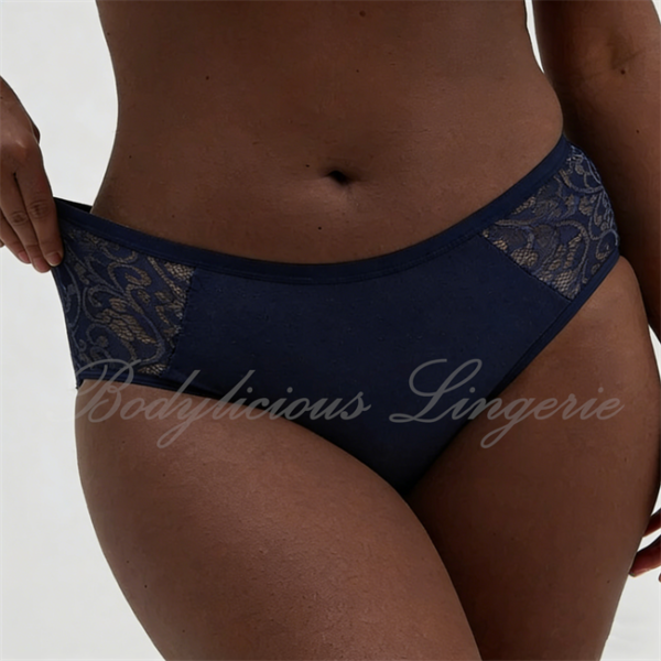 Cotton Full Panty With Lace-tirm