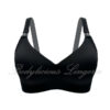 Black Seamless Maternity Nursing Bra - Everyday Comfort for Breastfeeding
