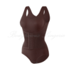 Tummy Control Shapewear Bodysuit Brown by Bodylicious Lingerie