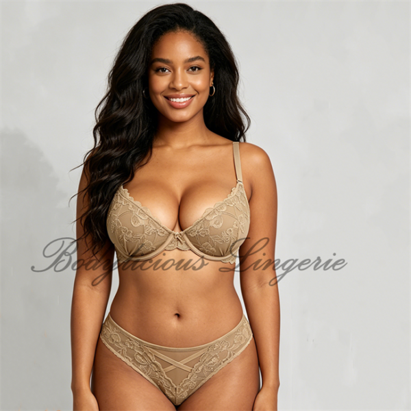 B/C cup: Floral Lace Push Up Bra