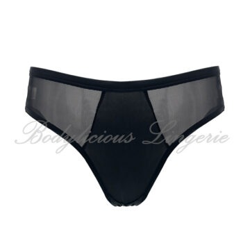 Sheer Mesh Side Panel Mid Rise Bikini