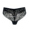 838P-Black 838P-Black:Black delicate floral lace women’s everyday brief underwear