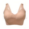 8808D-Black-8 Nude plus size seamless wireless comfort bra M to 5XL curvy fit support Bodylicious Lingerie