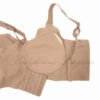 8808D-Nude-1 8808D-Nude-1:Back view of nude full figure wireless bra with adjustable wide shoulder straps