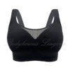 Wide Strap Full Cup Support Bra Black