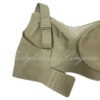 Adjustable Wide Strap Support Bra Olive Green 8813D-Brown：Plus Size Non Underwire Bra Coffee Brown