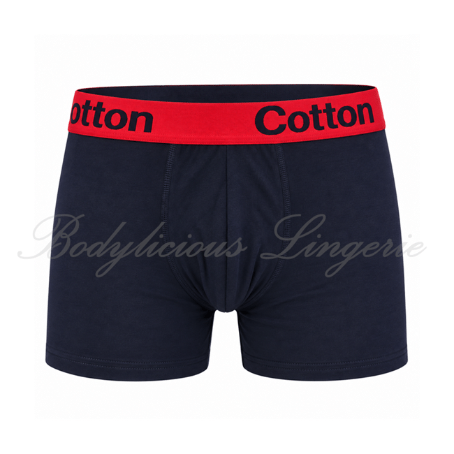6907Men-Navy Men's Boxer Briefs 6907P Navy