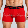 6907Men-Red-1 Men's Cotton Boxer Briefs 6907P Red